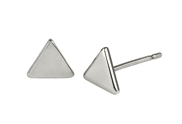 Titan Ohrstecker Dreieck 6 mm
